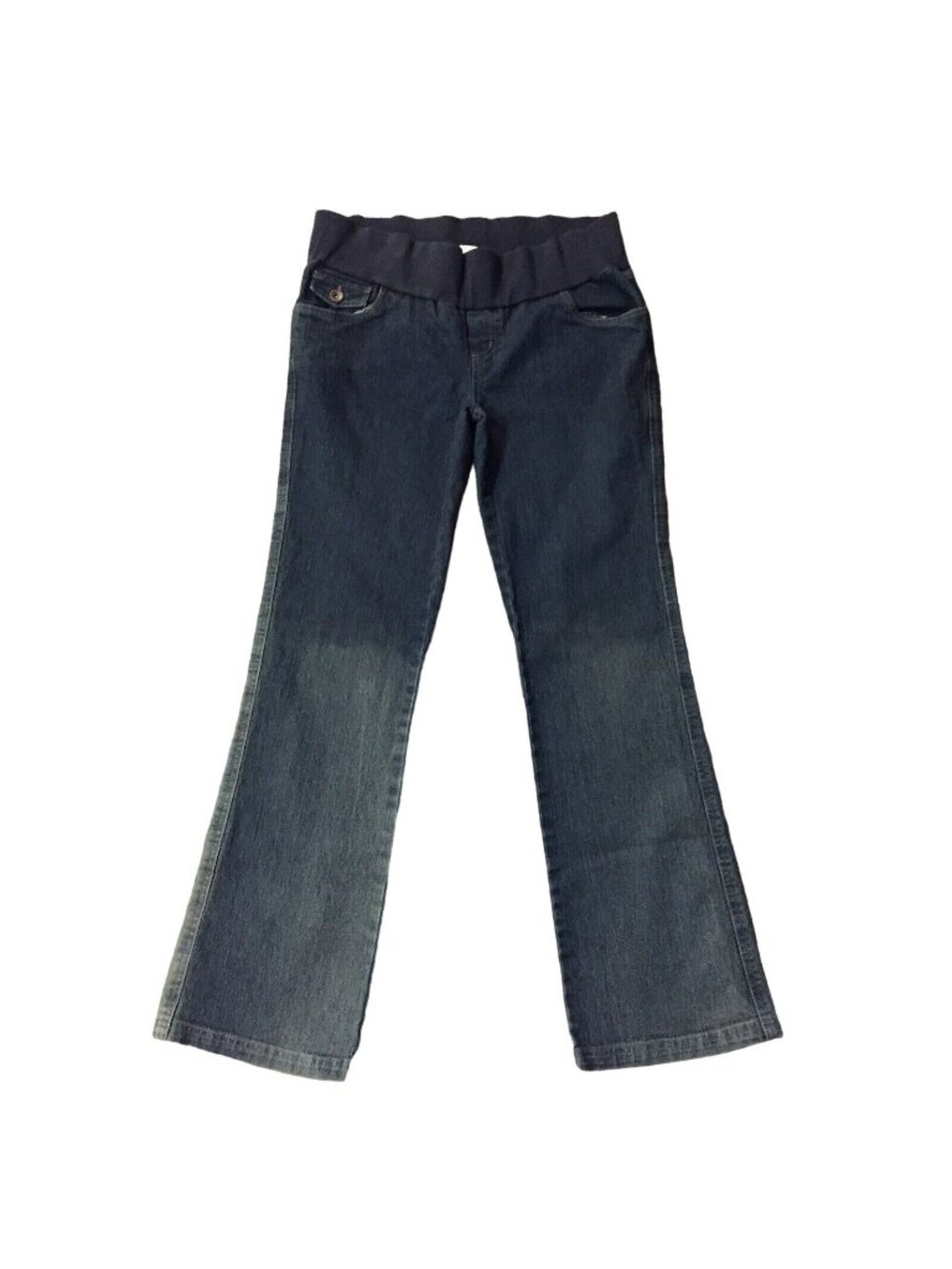 Oh Mamma Maternity Jeans Womens M Bootcut Stretch Denim Used Faded